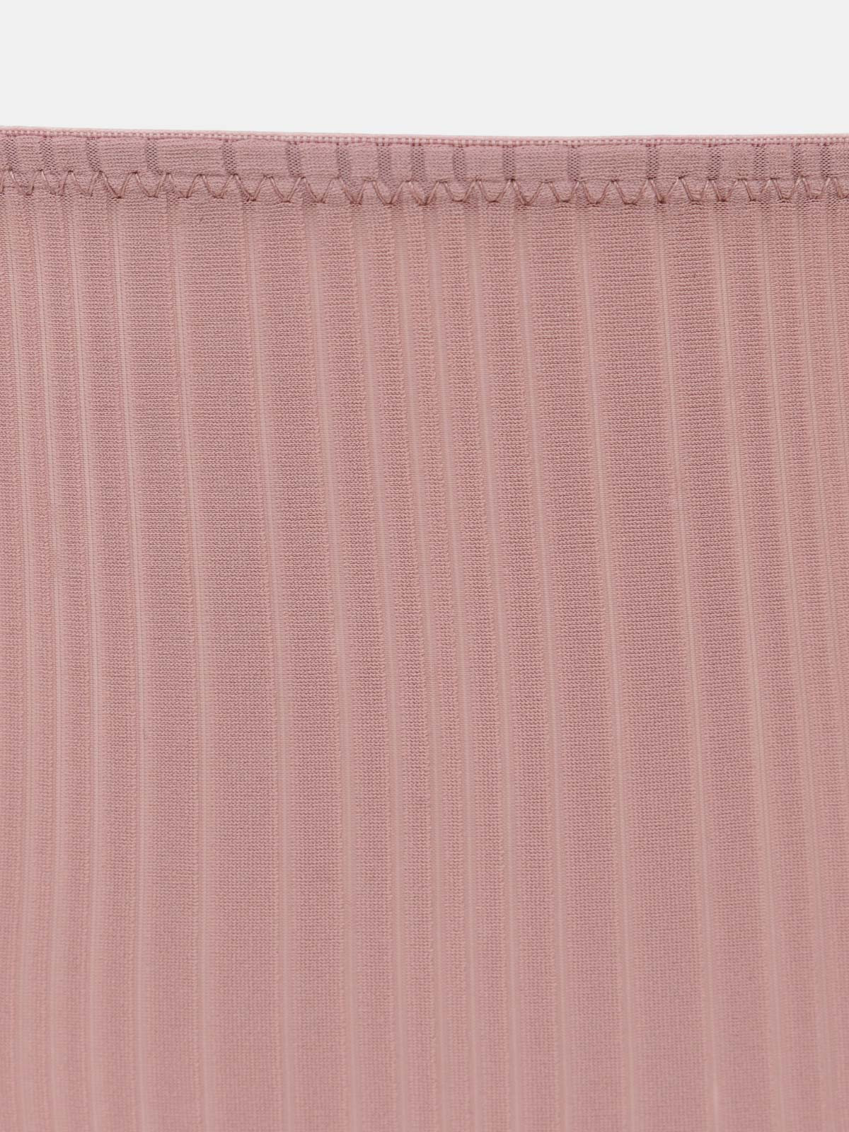 Shorty bi-matière mauve femme (S-XL)