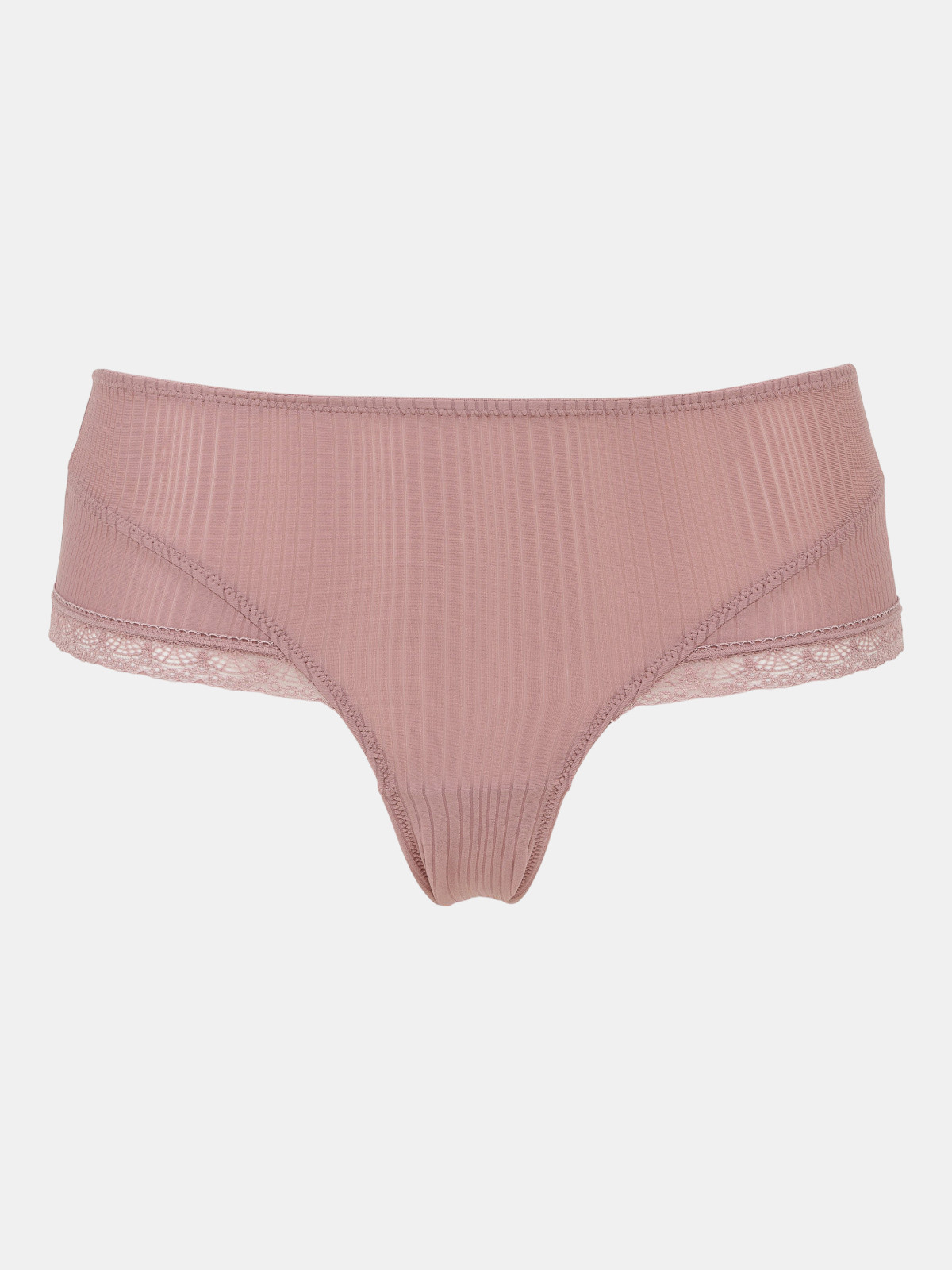 Shorty bi-matière mauve femme (S-XL)