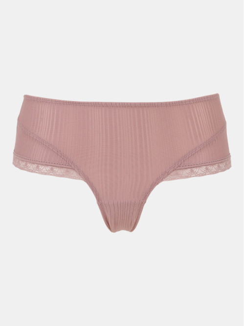 Shorty bi-matière mauve...