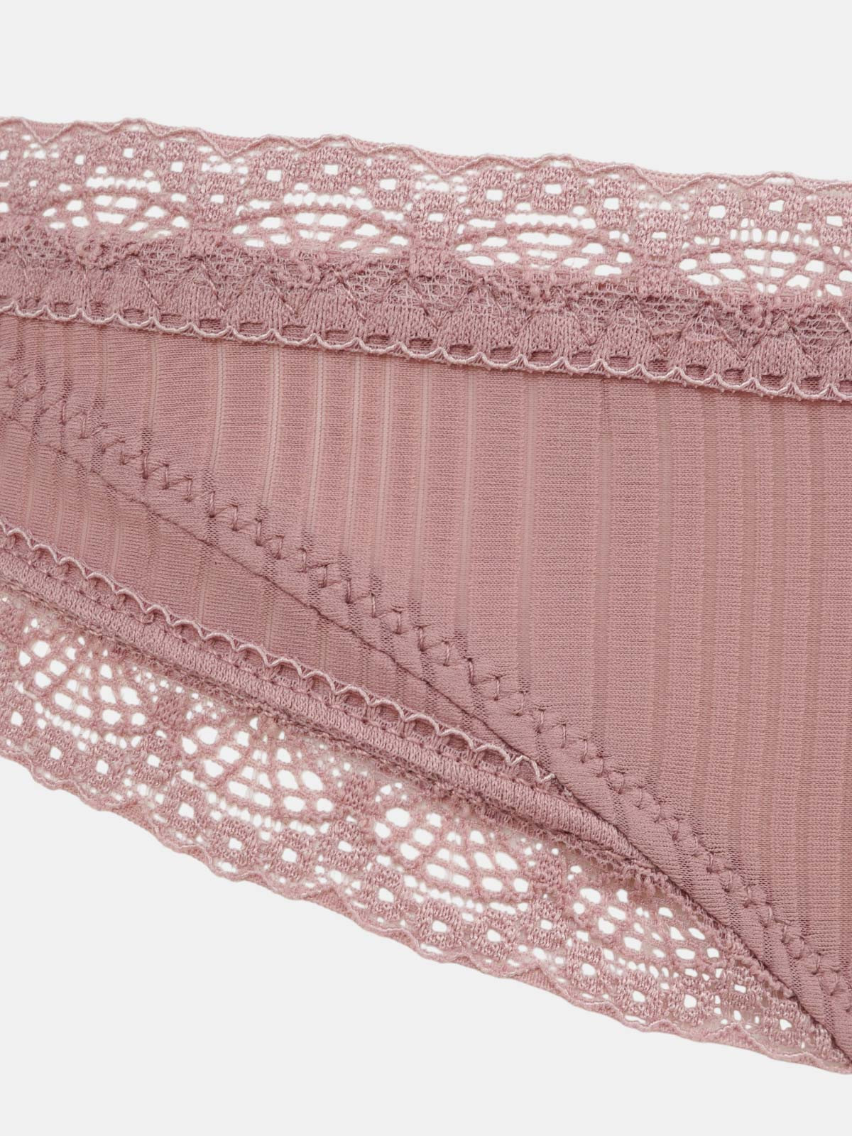 Tanga bi-matière mauve femme (S-XL) Tanga bi-matière mauve femme (S-XL)