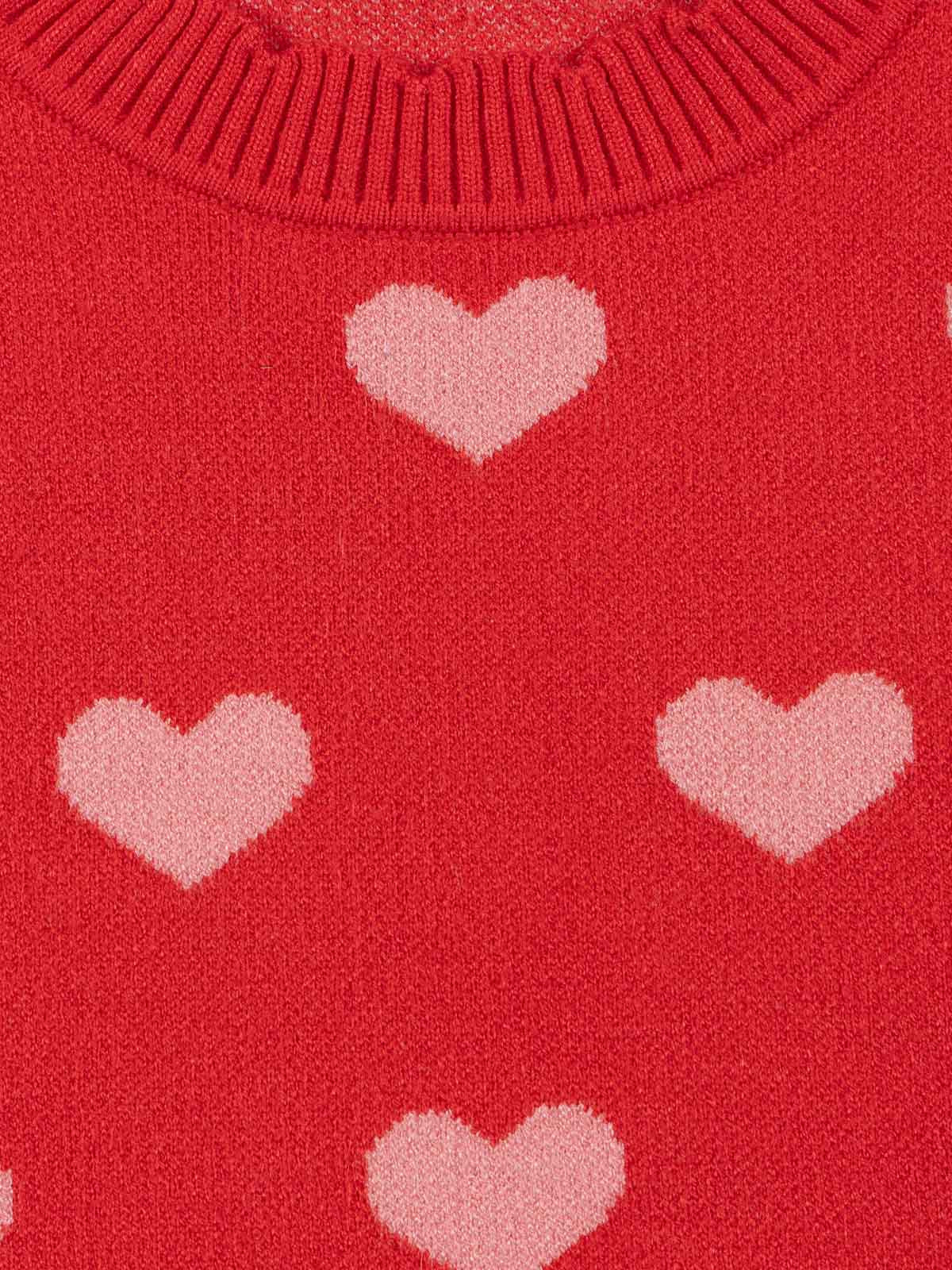 Pull sans manches coeurs fille (3-12A) Pull sans manches coeurs fille (3-12A)