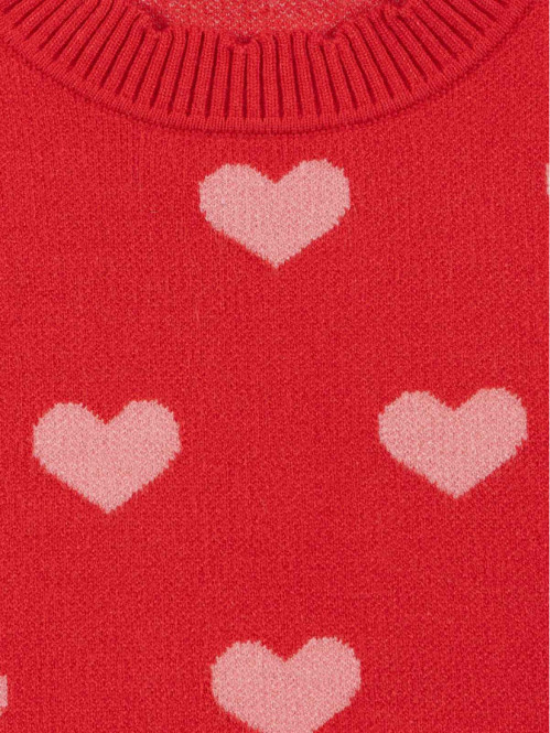 Pull sans manches coeurs...