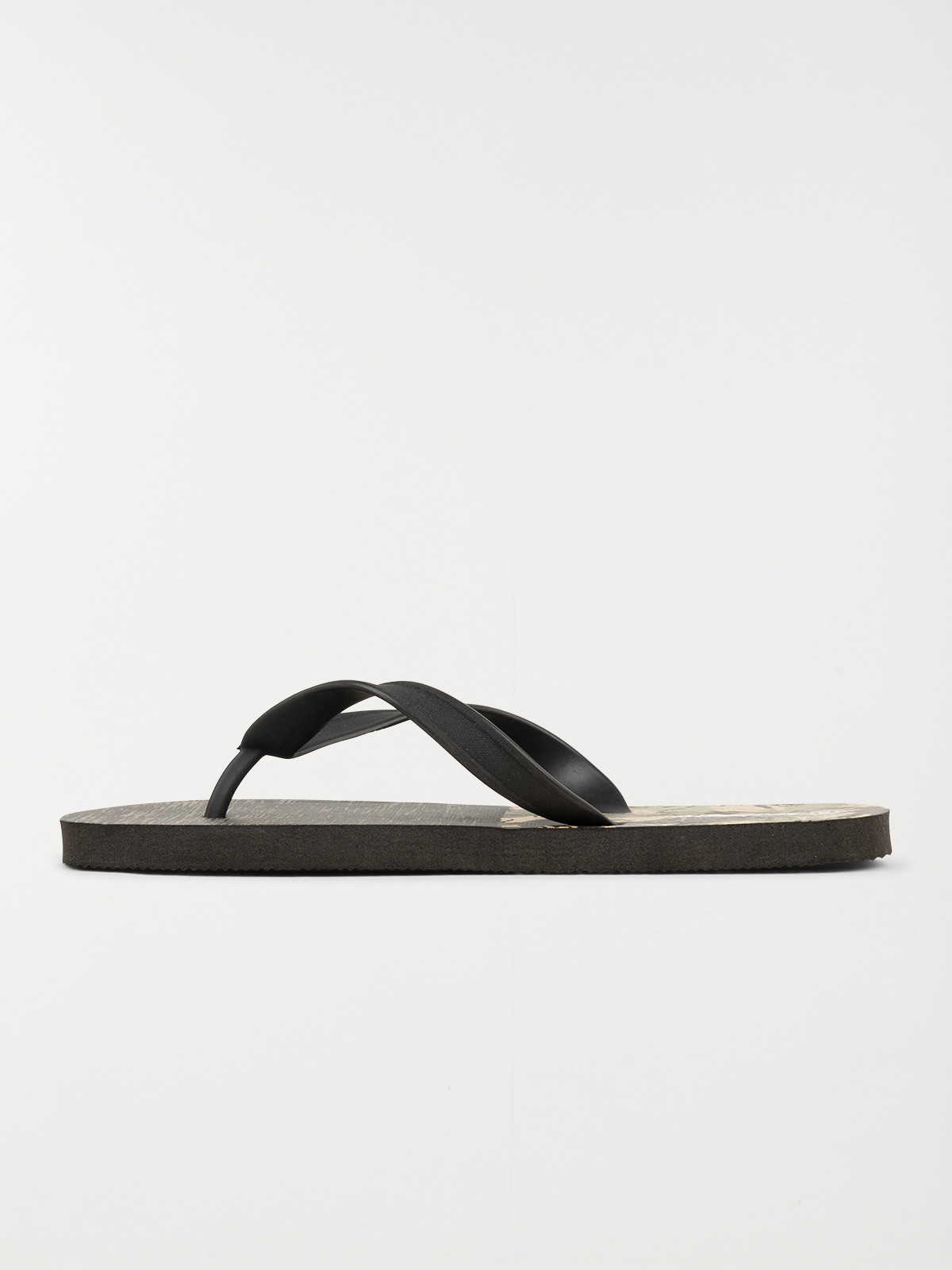 Tongs vertes imprimées homme (40-45)