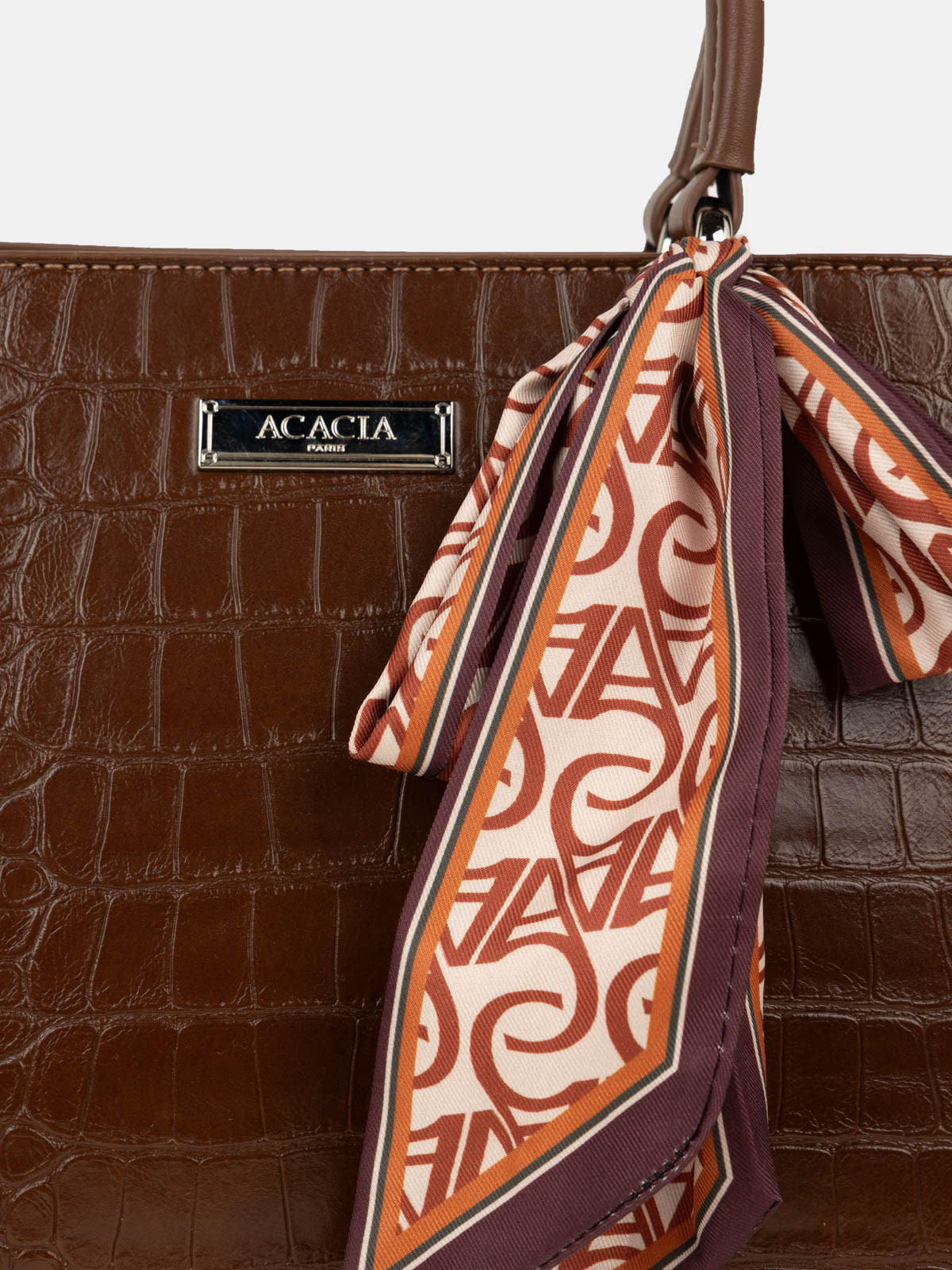 Sac à main texturé avec foulard femme
