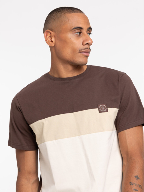 T-shirt tricolore manches...