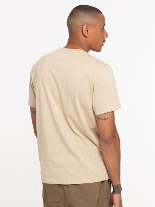 T-shirt col rond boutonné...