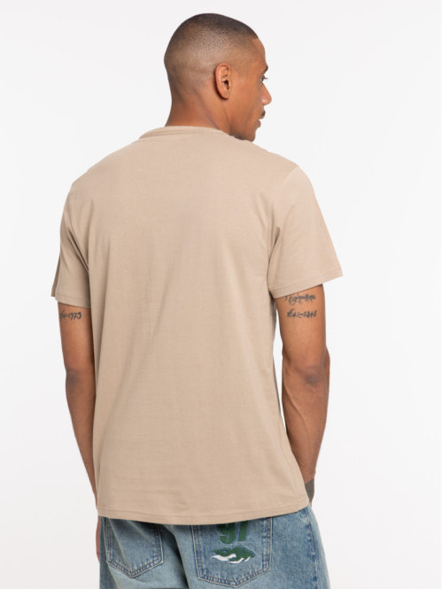 T-shirt col rond boutons...