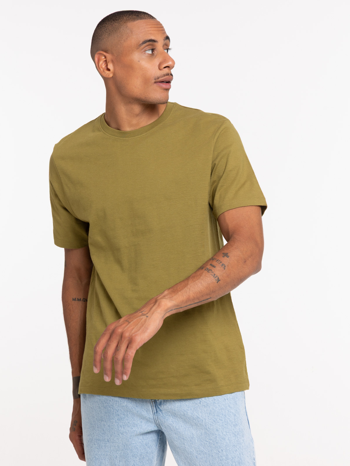T-shirt col rond uni homme