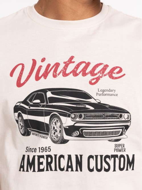 Tee-shirt vintage imprimé...