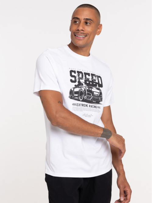 Tee-shirt col rond imprimé...