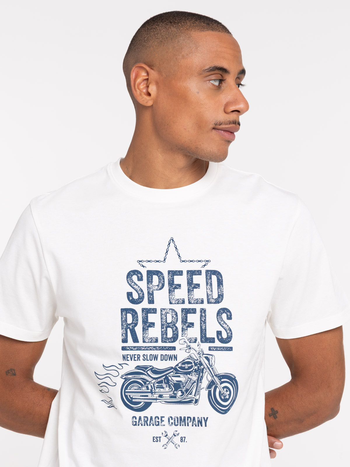 T-shirt imprimé speed rebels homme T-shirt imprimé speed rebels homme