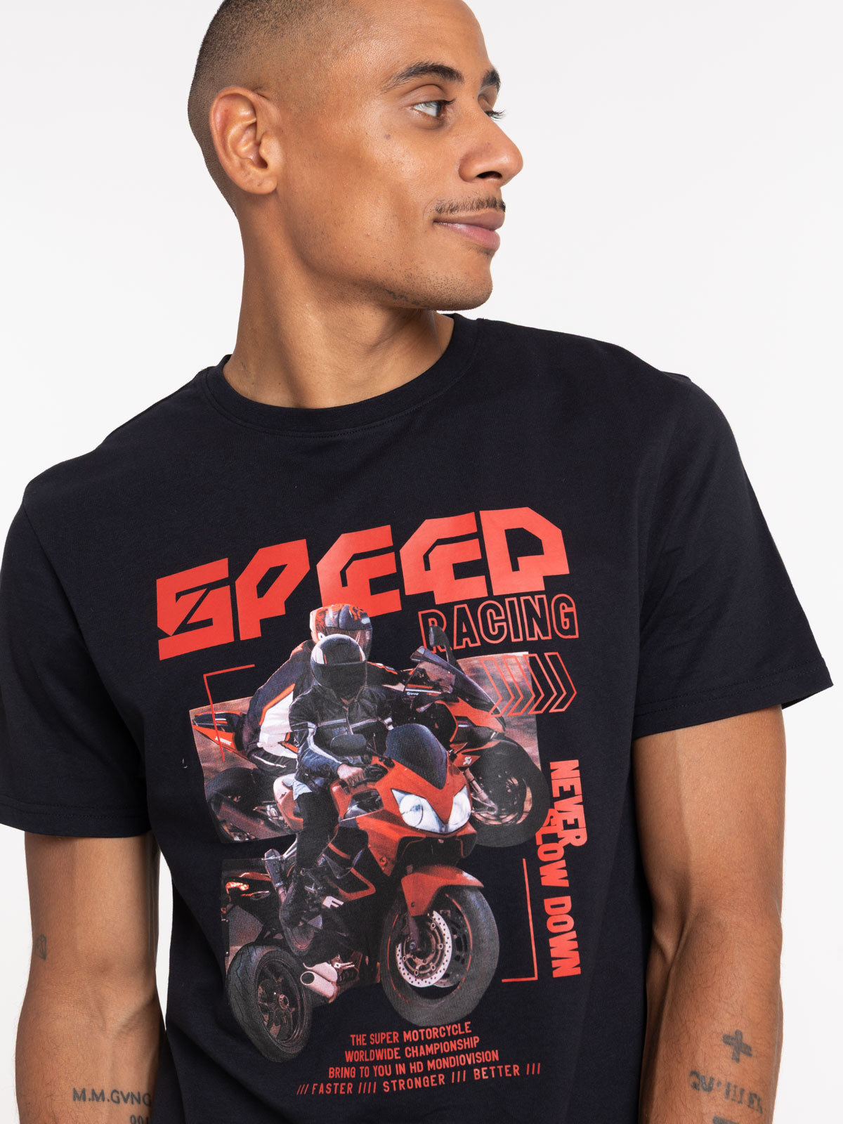 Tee-shirt manches courtes moto homme Tee-shirt manches courtes moto homme