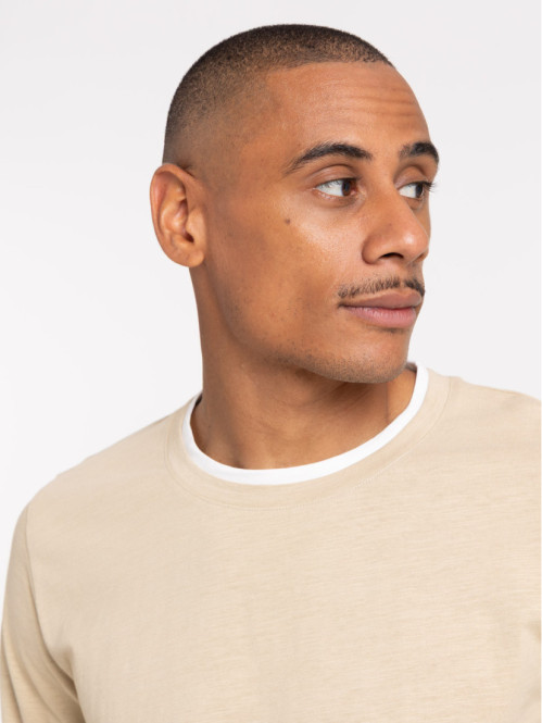 T-shirt double col homme