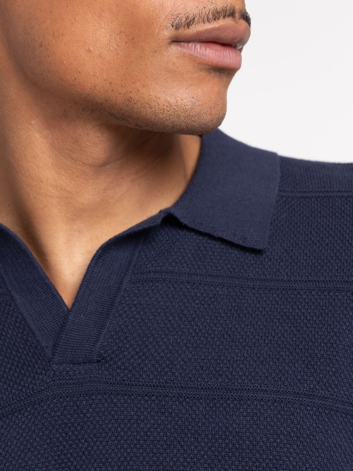 Polo en maille dark iris homme Polo en maille dark iris homme