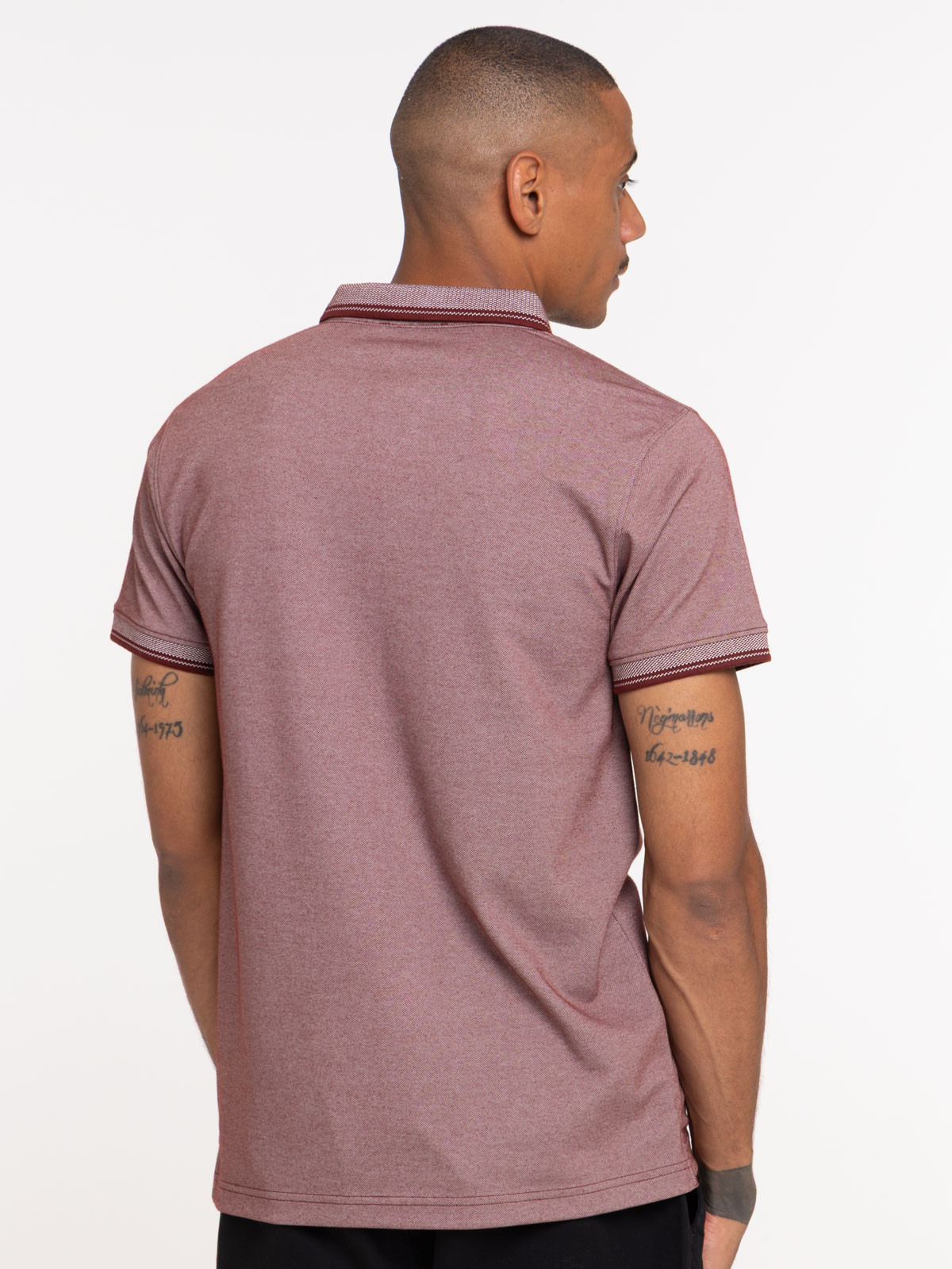 Polo manches courtes wine homme Polo manches courtes wine homme