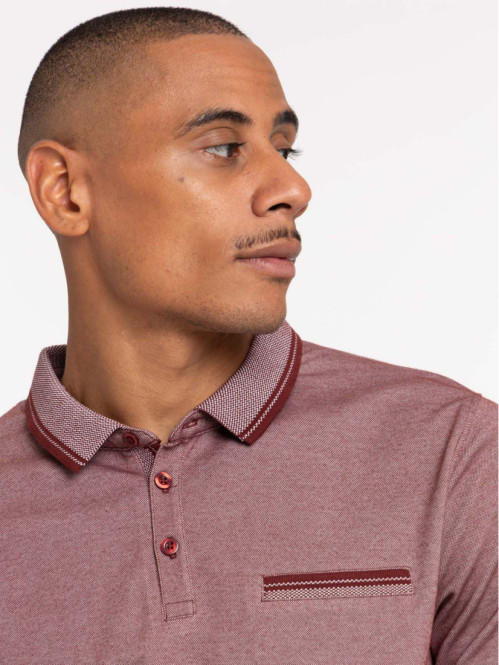 Polo manches courtes wine...