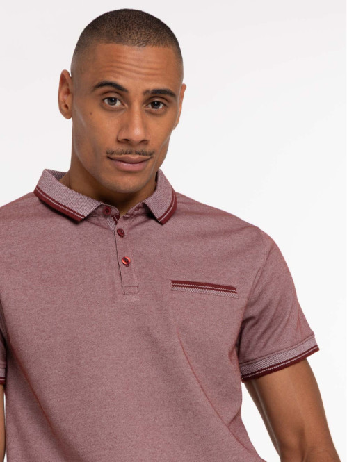 Polo manches courtes wine...