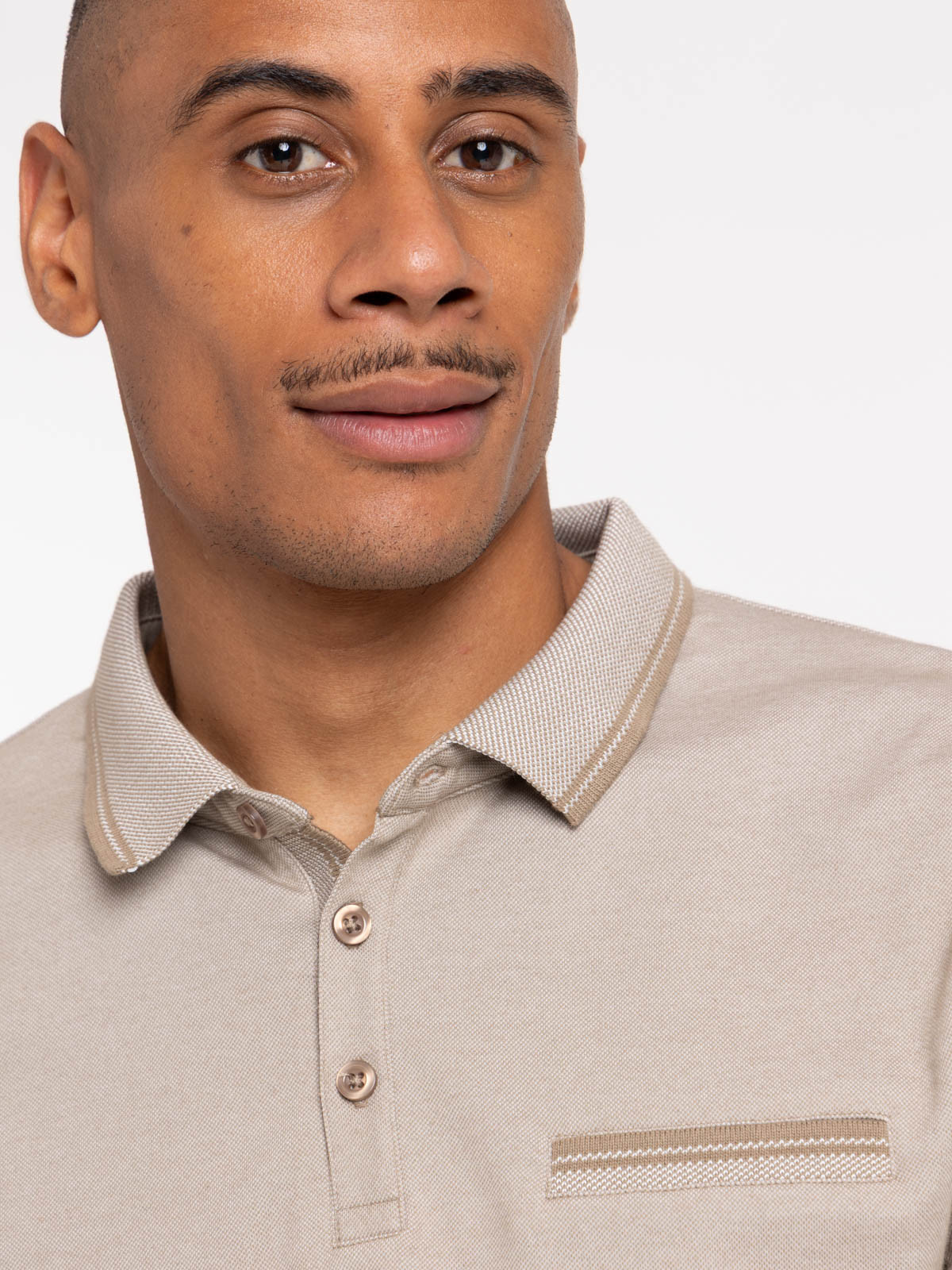 Polo manches courtes beige clair homme Polo manches courtes beige clair homme