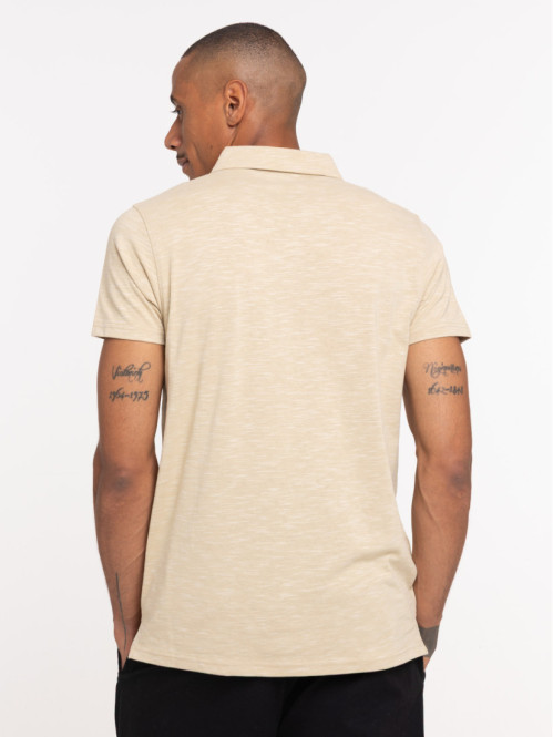 Polo coloris désert homme