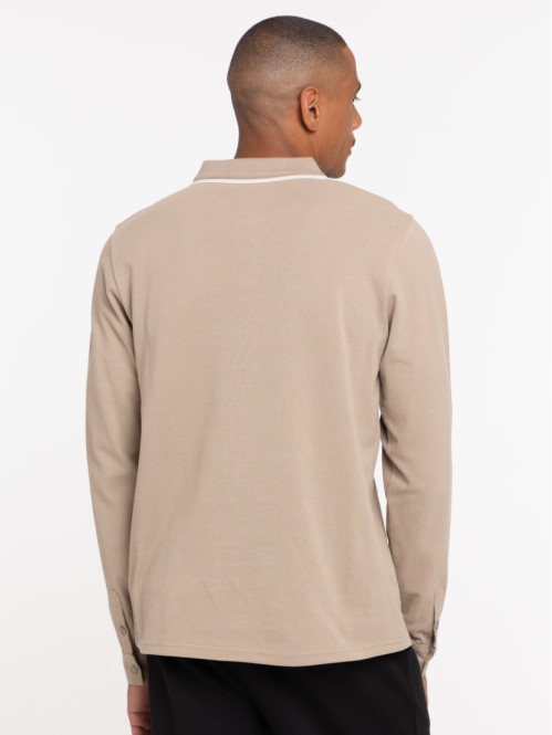 Polo homme manches longues