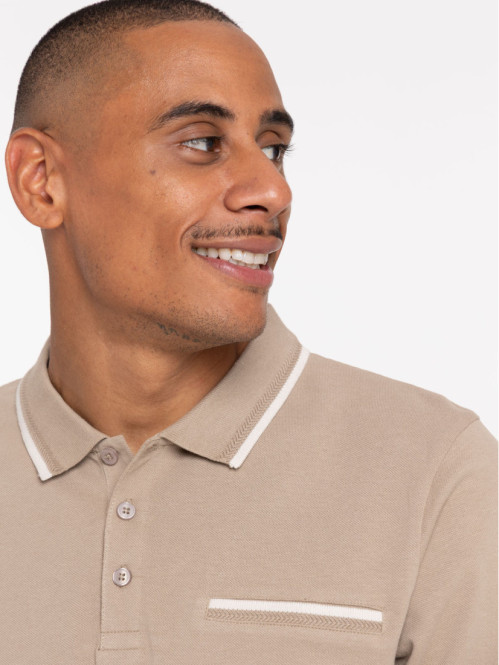 Polo homme manches longues