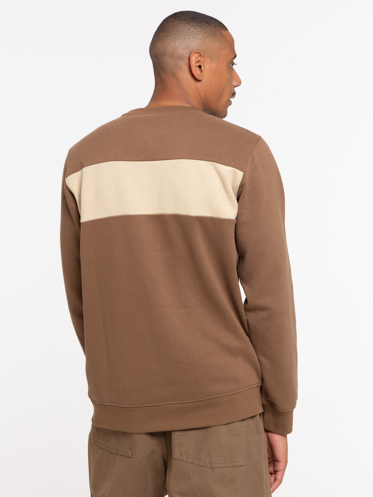 Sweat bicolore col rond homme Sweat bicolore col rond homme