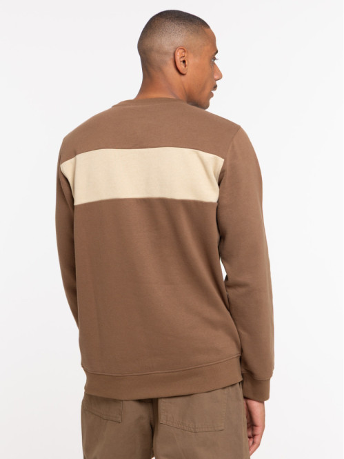 Sweat bicolore col rond homme