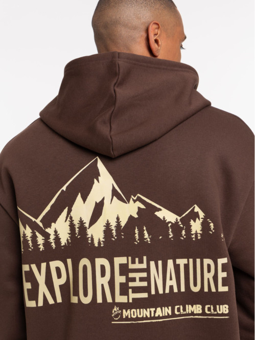 Sweat capuche motif devant...