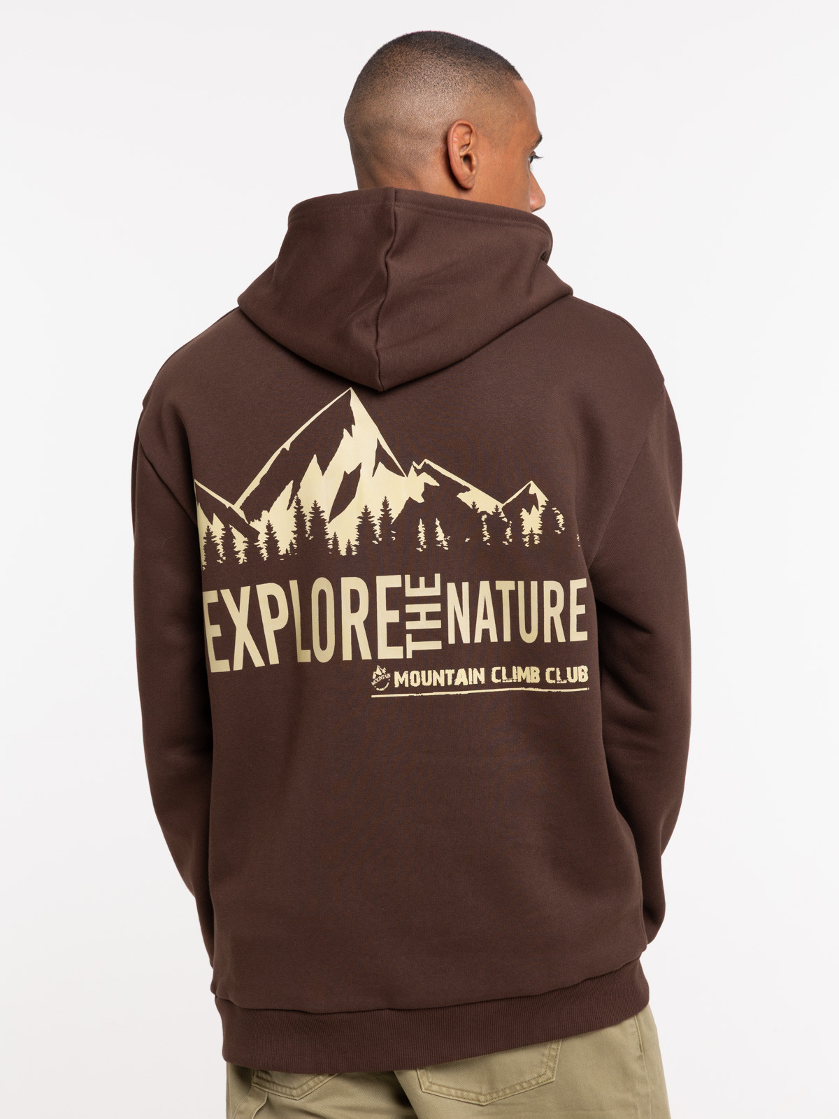 Sweat capuche motif devant et dos homme Sweat capuche motif devant et dos homme