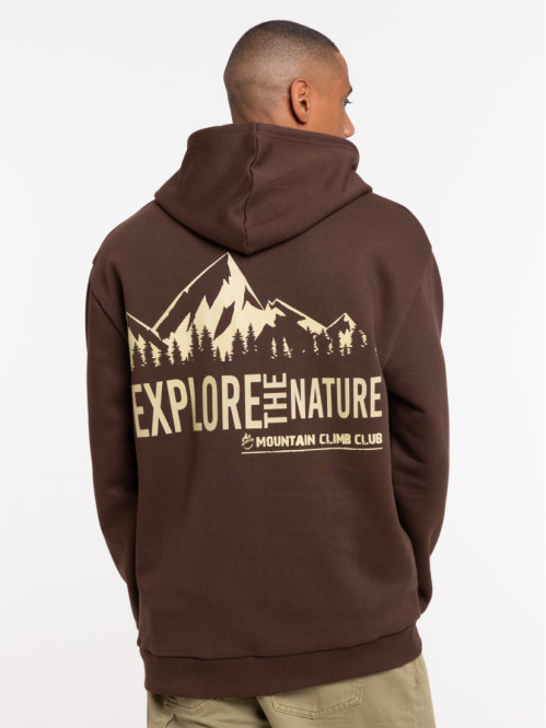 Sweat capuche motif devant...