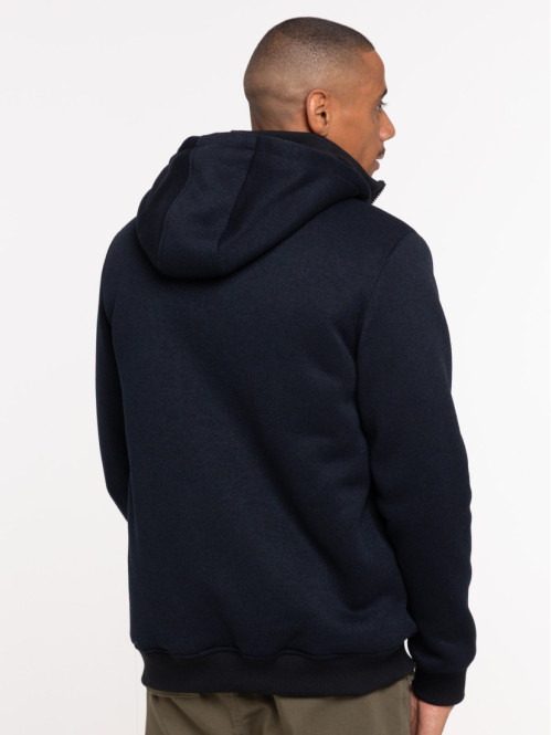 Sweat zippé polaire marine...
