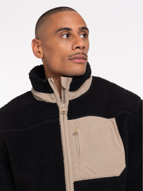 Sweat sherpa noir homme