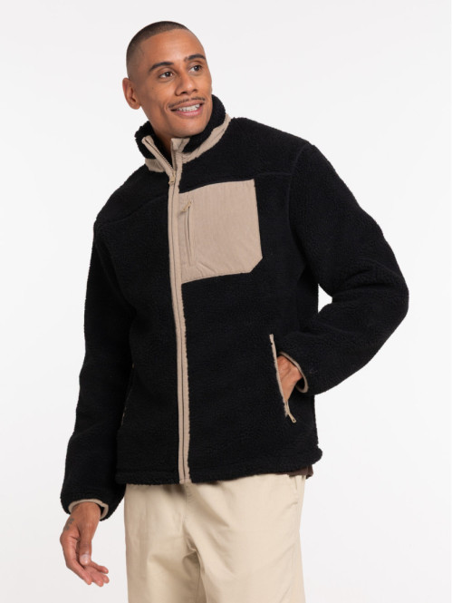 Sweat sherpa noir homme
