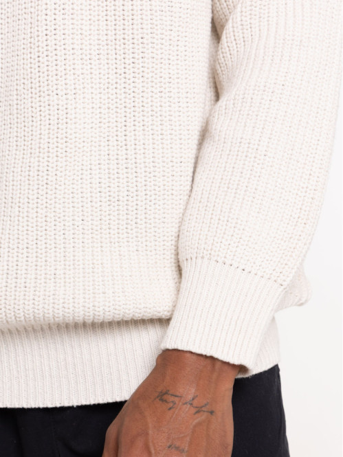 Pull motif jacquard col...