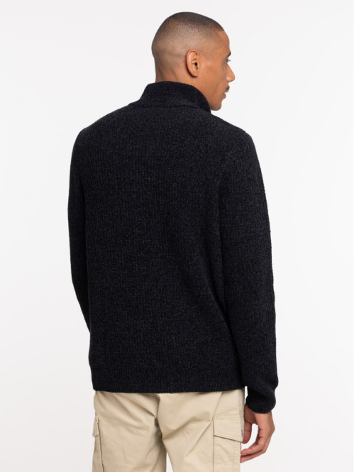 Pull maille chenille col...