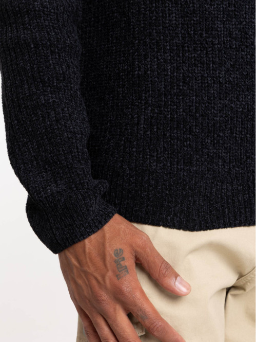 Pull maille chenille col...