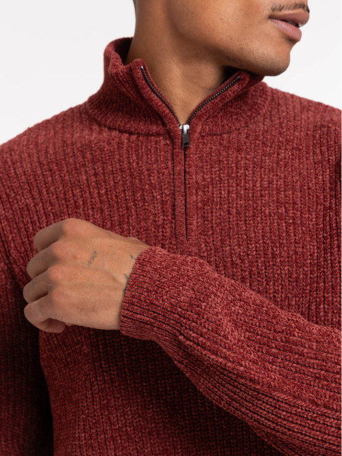 Pull chenille col montant...