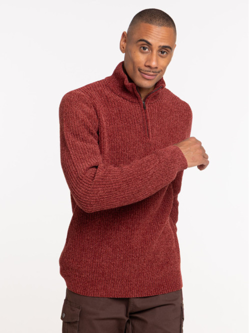 Pull chenille col montant...