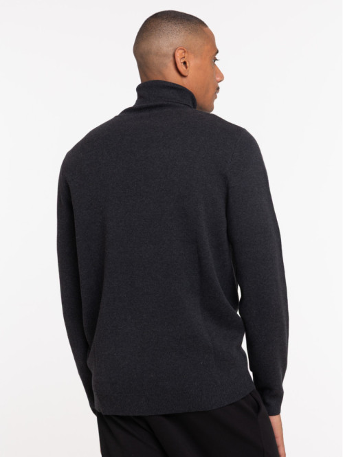 Pull col roulé homme
