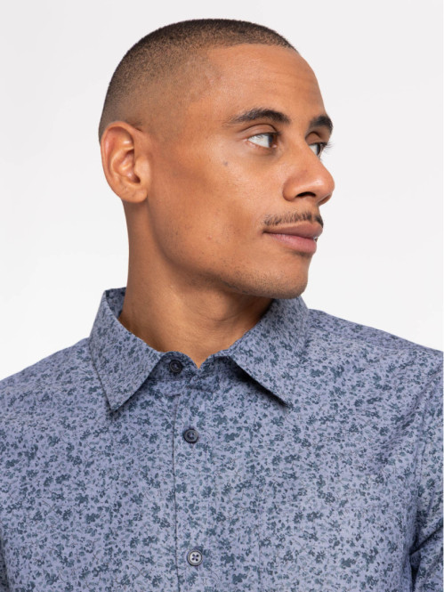 Chemise fleurie col...