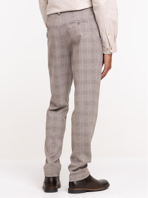 Pantalon à carreaux homme