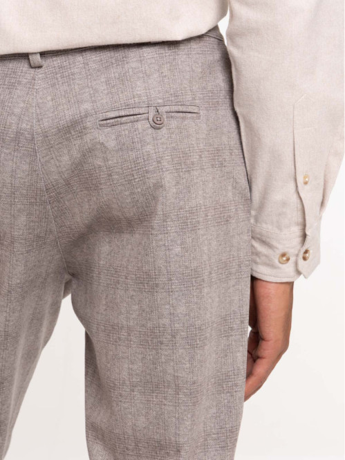 Pantalon à carreaux homme