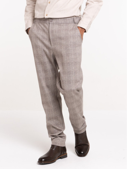 Pantalon à carreaux homme