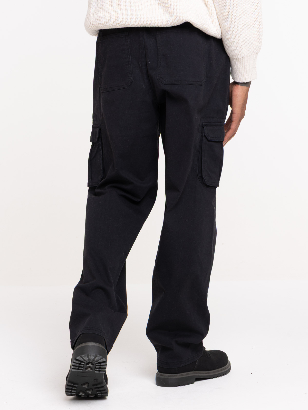 Pantalon cargo coloris noir homme Pantalon cargo coloris noir homme