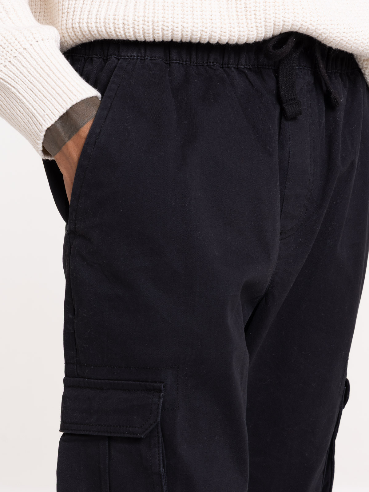 Pantalon cargo coloris noir homme Pantalon cargo coloris noir homme