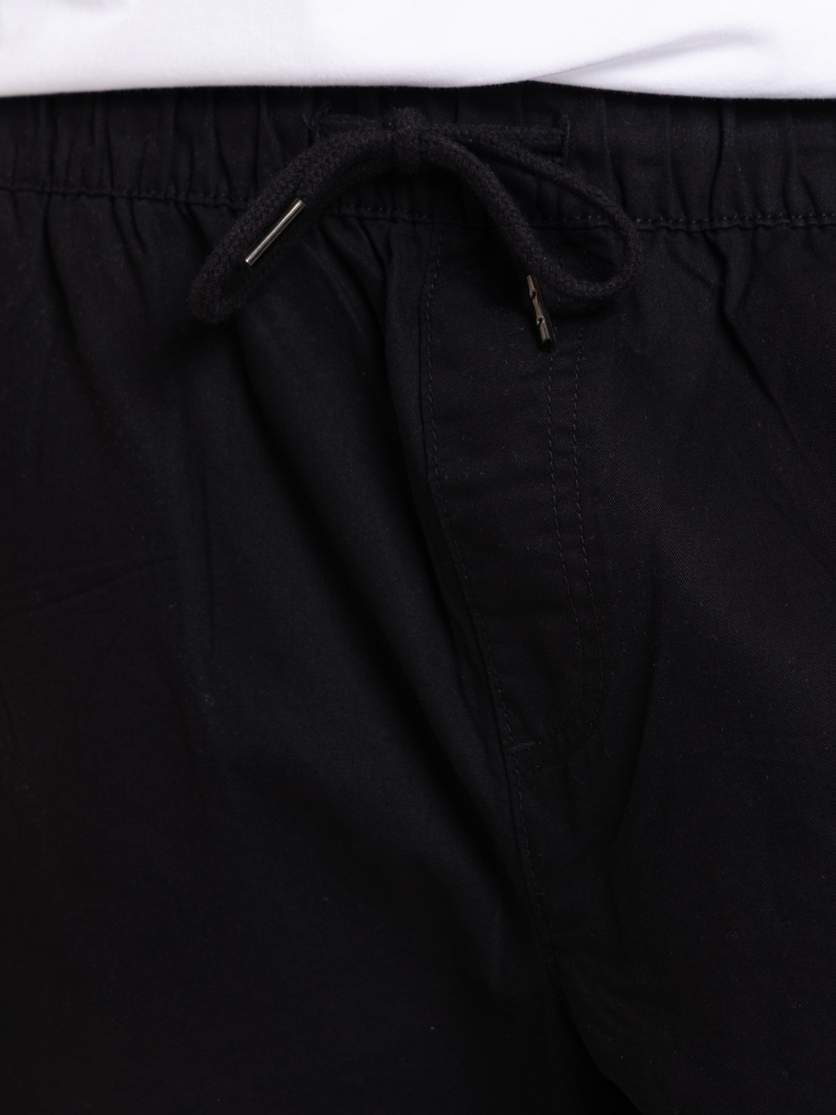Pantalon noir taille élastiquée homme Pantalon noir taille élastiquée homme