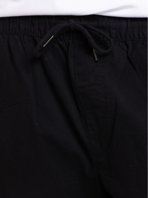 Pantalon noir taille élastiquée homme Pantalon noir taille élastiquée homme