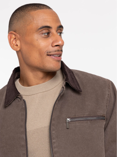 Veste col velours homme
