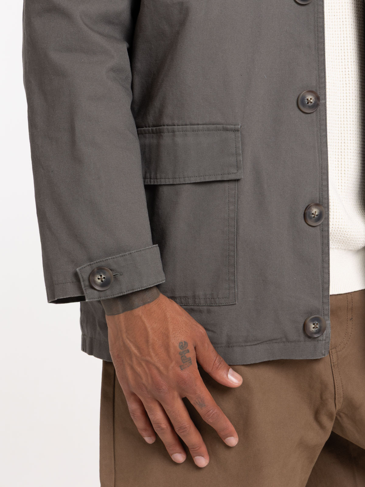 Veste mi-longue kaki homme Veste mi-longue kaki homme