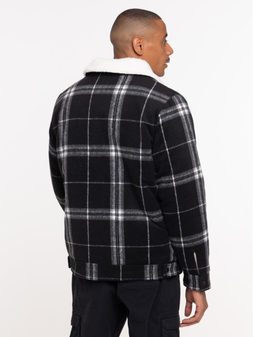 Blouson col sherpa à...